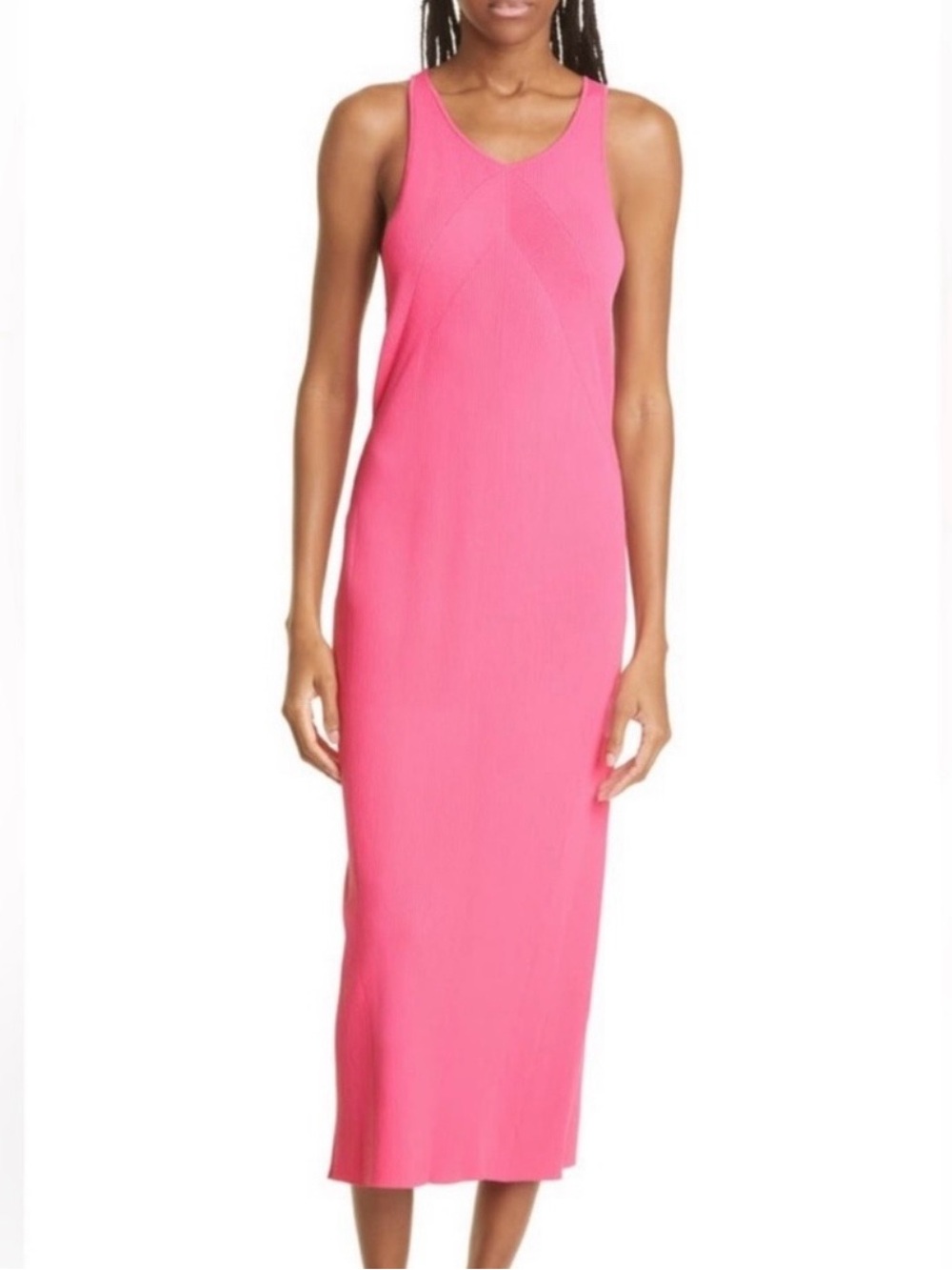 Rag & None Asher Pink Sweater Midi Dress # 1095 size small